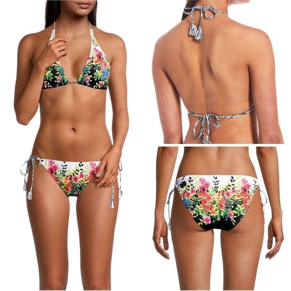 NWT Johnny Was Spring String Bikini Top & Spring String Bikini Bottoms - Picture 3 of 15